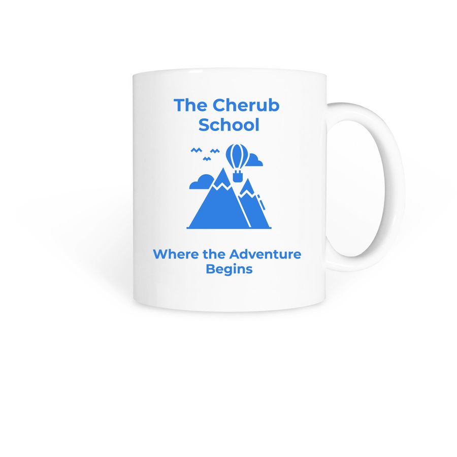 Cherub Mugs, a White Coffee Mug