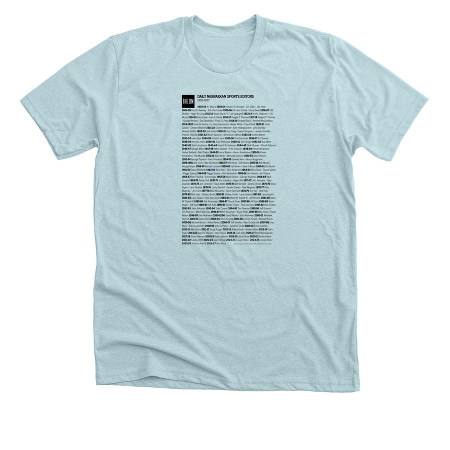 DN sports editors 1901 to 2027, a Heather Ice Blue Premium Unisex Tee