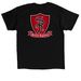 Classic Cotton (adult/youth), a Black Classic Unisex Tee (back-view)