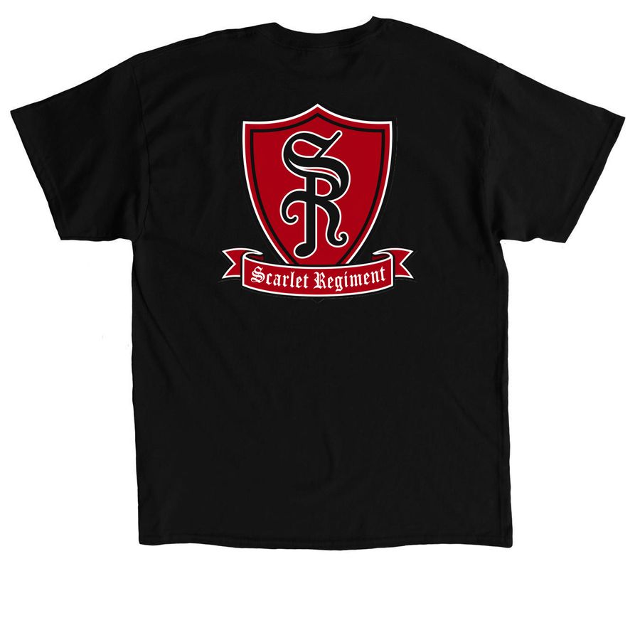 Classic Cotton (adult/youth), a Black Classic Unisex Tee (back-view)
