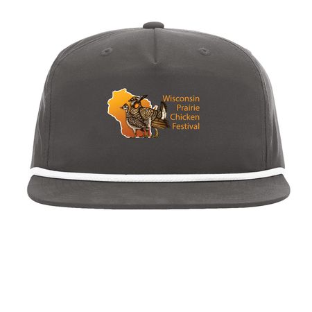 Wisconsin Prairie Chicken Festival, a Charcoal/ White Printed Umpqua Snapback Cap