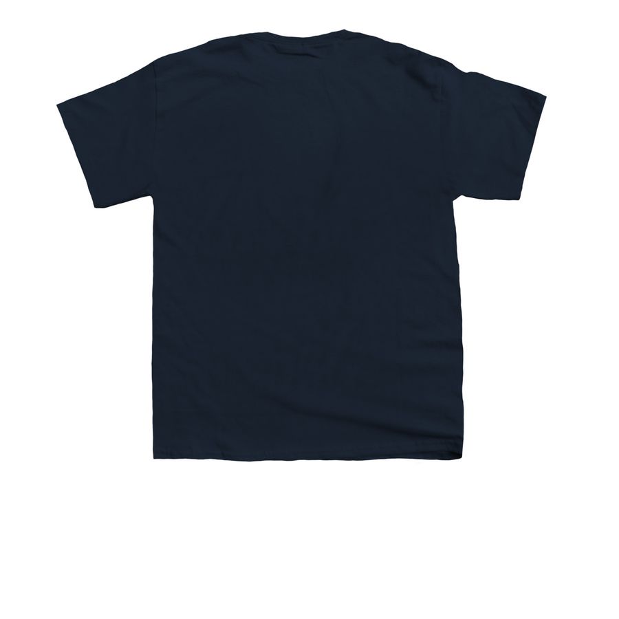 ombre horsey top, a Navy Youth Unisex Tee (back-view)