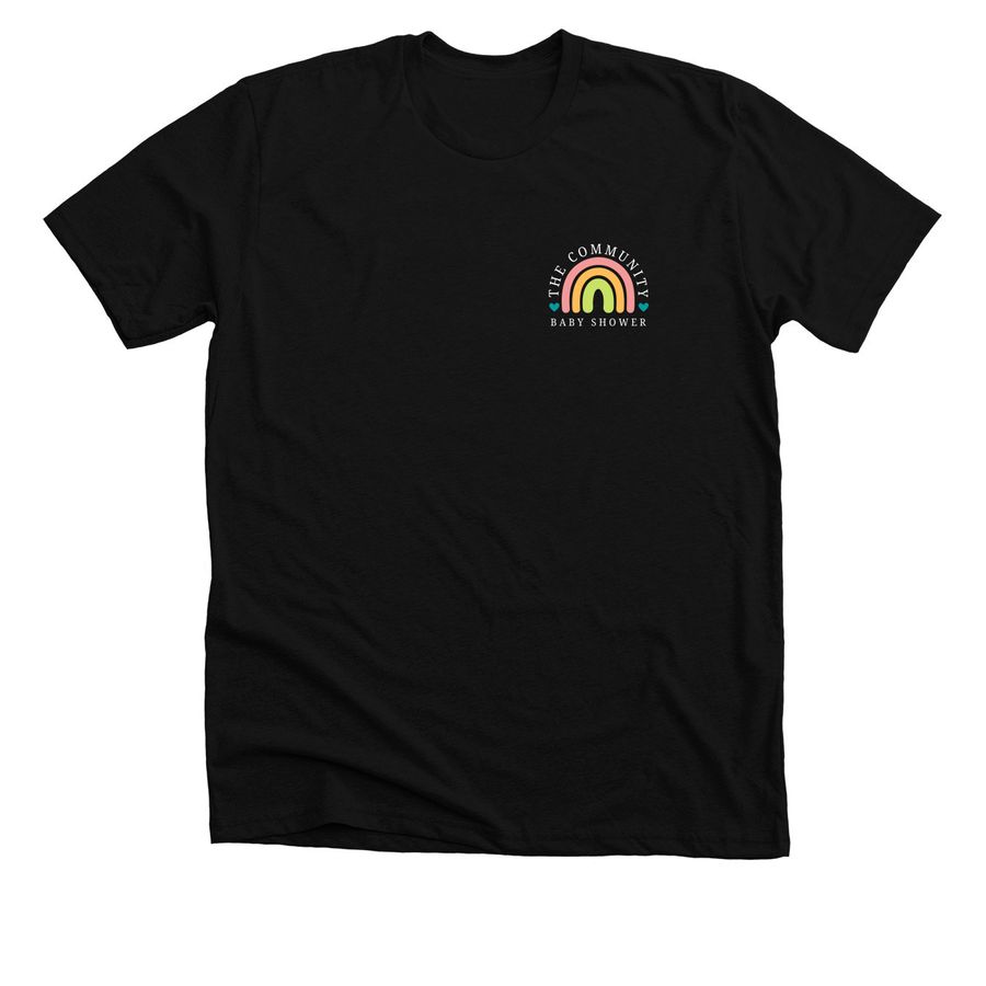 Black Pocket Logo, a Solid Black Blend Premium Unisex Tee