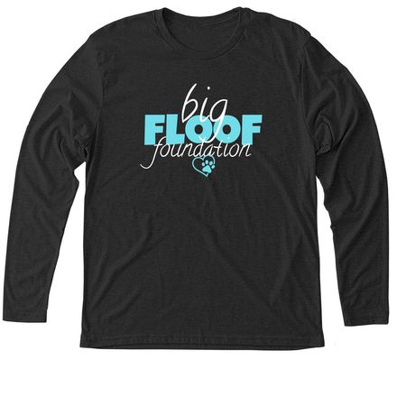 Big Floof Foundation Classic, a Vintage Black Triblend Long Sleeve Tee