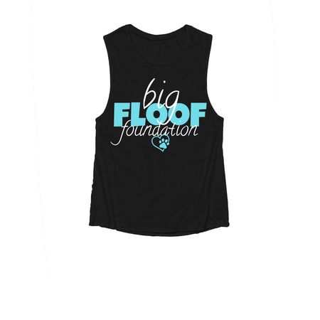 Big Floof Foundation Classic, a Black Women's Muscle Tank