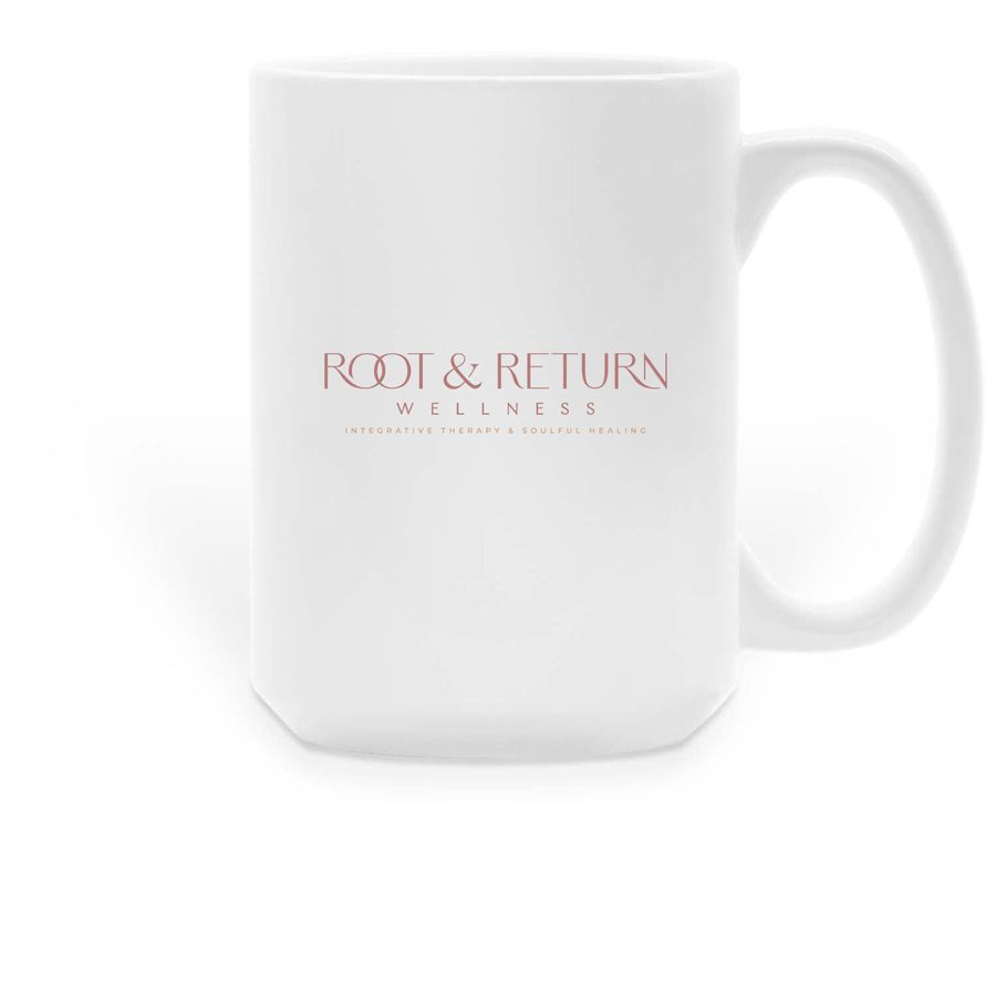 Root & Return Mug, a White Large Coffee Mug