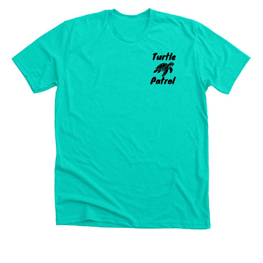 South Ponte Vedra Beach Turtle Patrol Inc., a Heather Sea Green Premium Unisex Tee