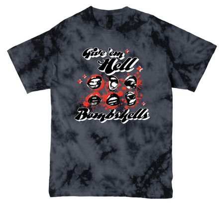 BOMBSHELLS&nbsp;, a Black Crystal Tie Dye Tee