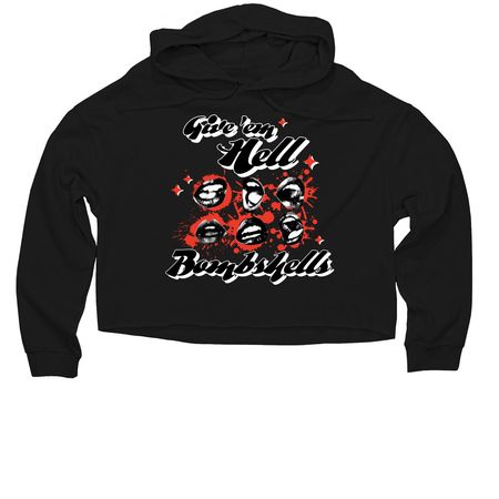 BOMBSHELLS&nbsp;, a Black Women?s Lightweight Cropped Hoodie