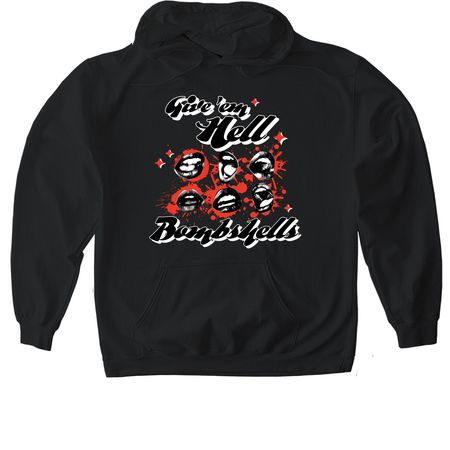 BOMBSHELLS&nbsp;, a Black Gildan Softstyle Pullover Hoodie