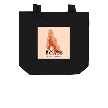 Men on Boats&nbsp;, a Black Organic Cotton Tote Bag