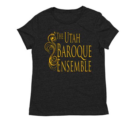 Utah Baroque- bringing it Bach, a Space Black Allmade Eco Triblend Women?s Tee
