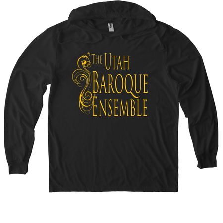 Utah Baroque- bringing it Bach, a Space Black Allmade Eco Triblend Hoodie Tee