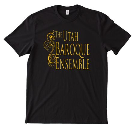 Utah Baroque- bringing it Bach, a Deep Black Allmade Heavyweight Recycled Cotton Tee