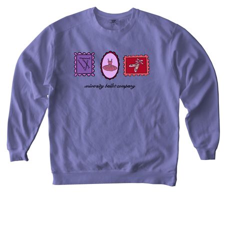Stamps in Motion - Color, a Violet Comfort Colors Crewneck Sweatshirt