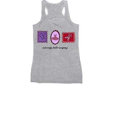 Stamps in Motion - Color, a Athletic Heather Women's Racerback