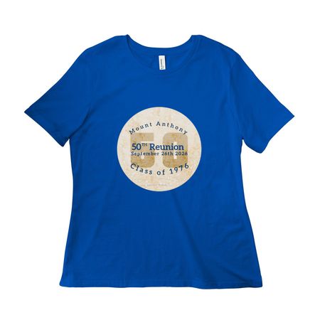 50th Class Reunion, a True Royal Women?s Relaxed Cotton Tee