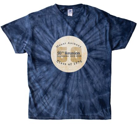 50th Class Reunion, a Navy Classic Tie Dye Tee