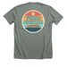 Second Chance Sunset, a Deep Heather Premium Unisex Tee (back-view)