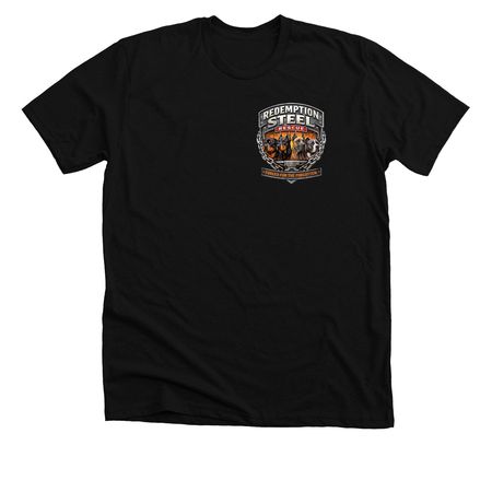 Redemption Starts Here, a Solid Black Blend Premium Unisex Tee