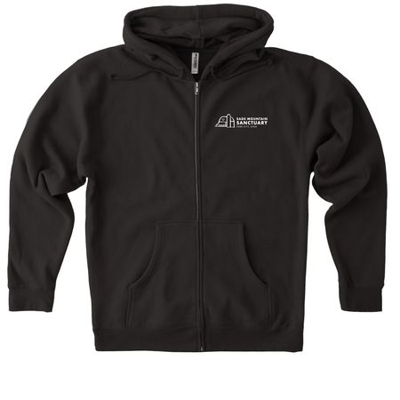 Zip up Logo Jackets, a Black Heavyweight Zip Up Hoodie