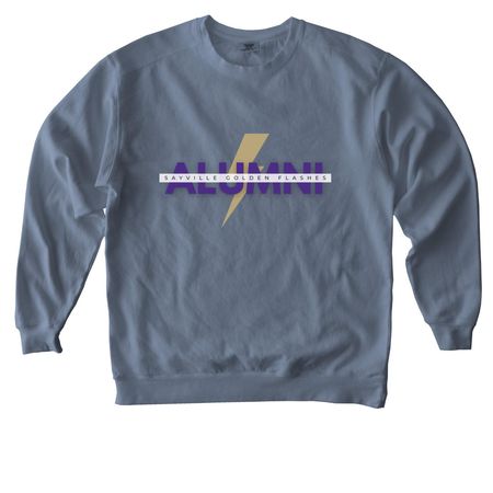 Golden Flashes Alumni, a Blue Jean Comfort Colors Crewneck Sweatshirt