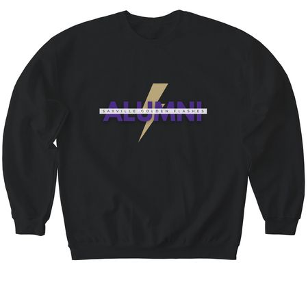Golden Flashes Alumni, a Black Softstyle Crewneck Sweatshirt