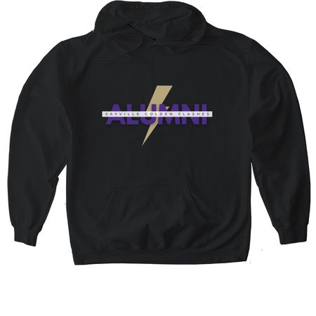 Golden Flashes Alumni, a Black Gildan Softstyle Pullover Hoodie