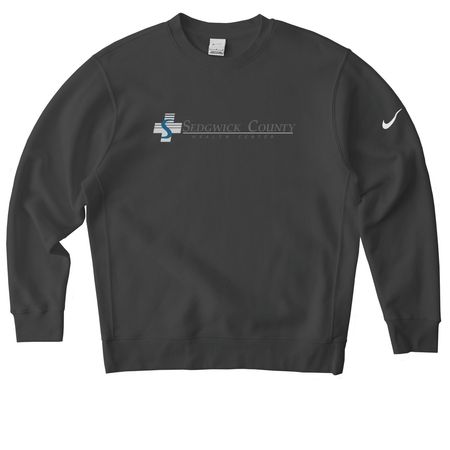 Support us! Nike style!, a Anthracite Nike Club Fleece Crewneck Sweatshirt