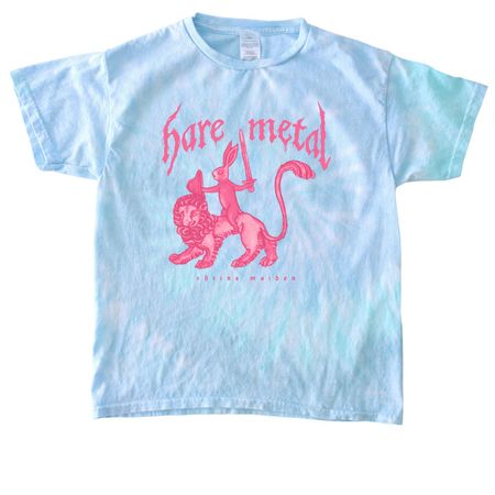 Hare Metal (but pink!), a Lagoon Youth Tie Dye Tee