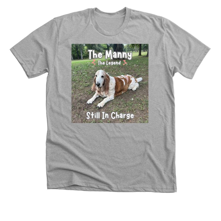 "The Manny" T-Shirt, a Athletic Heather Premium Unisex Tee