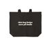 This Bag Helps Save Pit Bulls, a Deep Black Cotton Canvas Tote Bag