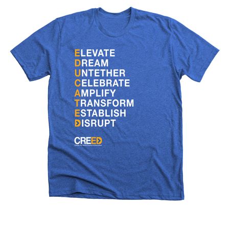 CREED Shirt - Dark, a Heather True Royal Premium Unisex Tee