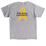Childhood should be cancer-free, a Sport Grey Classic Unisex Tee (back-view)