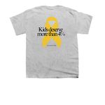 Childhood should be cancer-free, a Sport Grey Youth Unisex Tee (back-view)