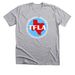 TFLA Apparel (white text), a Athletic Heather Premium Unisex Tee