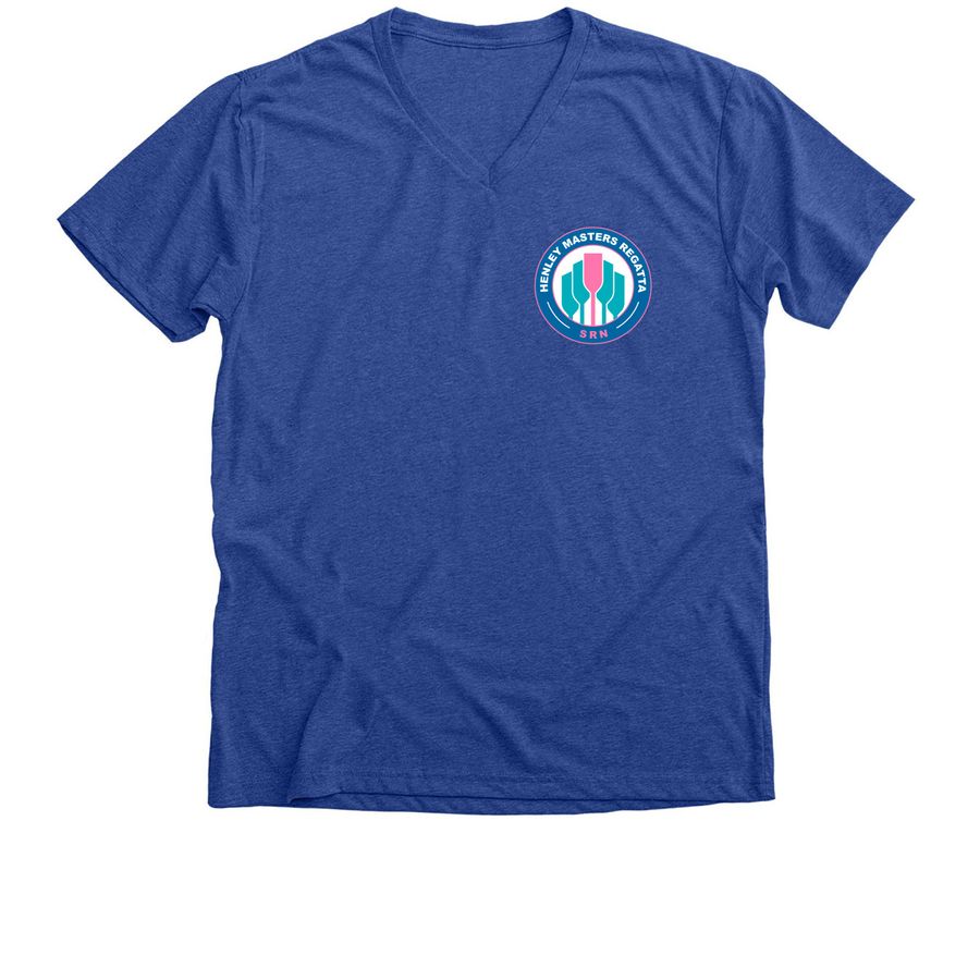 SRN Henley Master Regatta Event V-Neck Tee, a Heather True Royal Premium V-Neck Tee