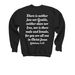 Jesus loves you&nbsp;, a Black Youth Crewneck Sweatshirt (back-view)