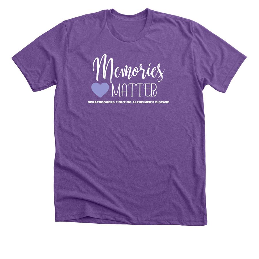 Memories Matter 2026, a Heather Team Purple Premium Unisex Tee