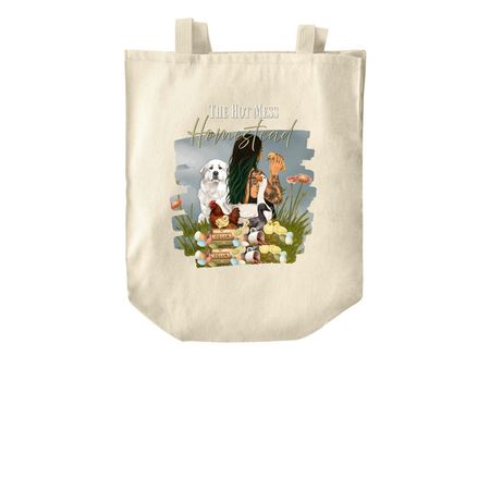 THMH full logo totes, a Natural Over-the-Shoulder Shopping Tote Bag