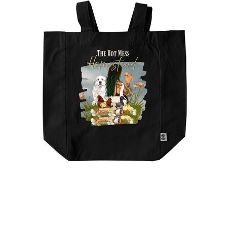 THMH full logo totes, a Black Recycled Cotton Tote Bag