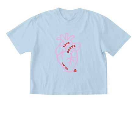 Henderson's Summer Tee (Pink Heart), a Chambray Comfort Colors Boxy Tee
