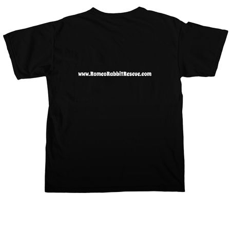 Bun Mom - White, ears only, a Black Comfort Colors Unisex Tee (back-view)