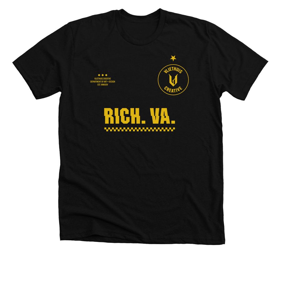 Vliethuis Shirsey, a Solid Black Blend Premium Unisex Tee