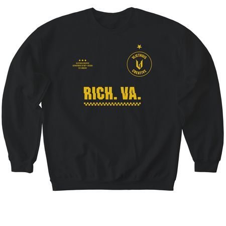 Vliethuis Shirsey, a Black Softstyle Crewneck Sweatshirt