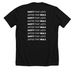 Safety and Justice in California, a Solid Black Blend Premium Unisex Tee (back-view)