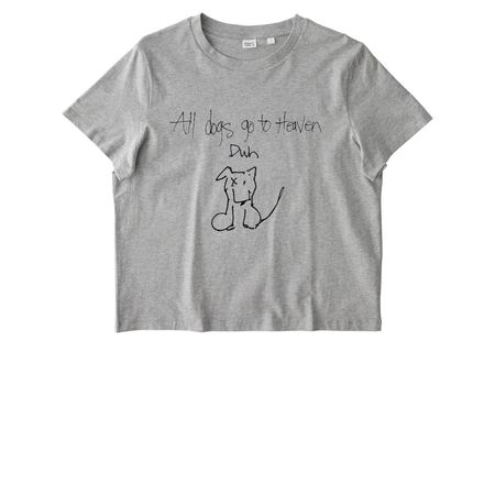 All dogs go to Heaven, a Cool Heather Grey Stanley/Stella Women?s Stella Muser Tee