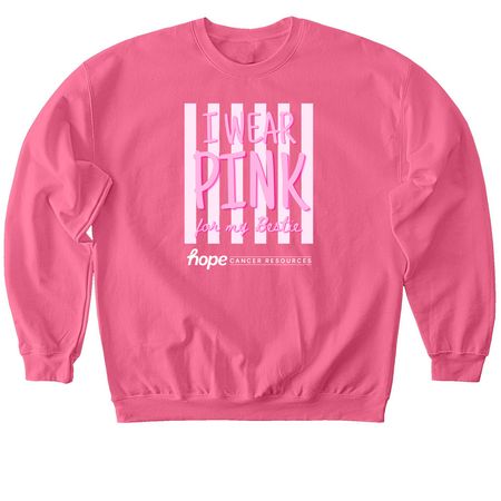 I Wear Pink- For my Bestie, a Pink Lemonade Softstyle Crewneck Sweatshirt