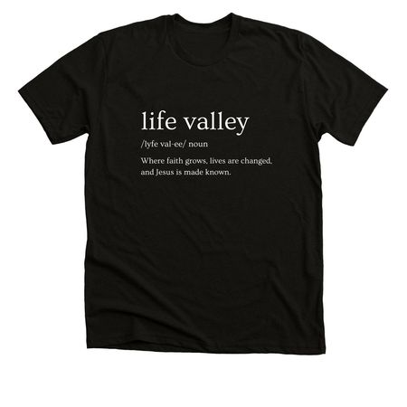 Life Valley, a Solid Black Blend Premium Unisex Tee