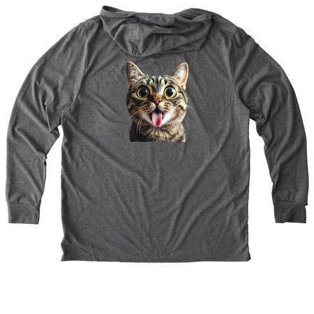 Derp Mode Activated - Cat, a Aluminum Grey Allmade Eco Triblend Hoodie Tee